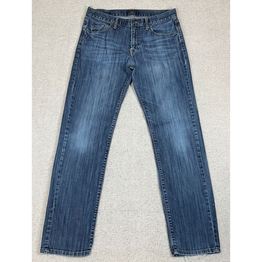 Lucky Brand 221 Original Straight Jeans Men's 34x34 Blue Denim Stretch
